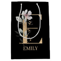 E Monogram Floral Aangepast