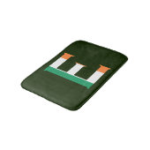 E Monogram overlay op Ierse vlag bmcnt Badmat (Gekanteld)