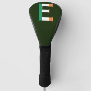 E Monogram overlay op Ierse vlag dcnt Golfheadcover