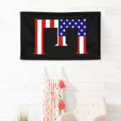 E Monogram overlay op VS Vlag (v) brcnt Spandoek (Insitu)