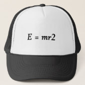 E=mr2 lettertype trucker pet (Voorkant)