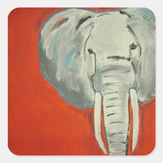 E! olifant Sticker (Voorkant)