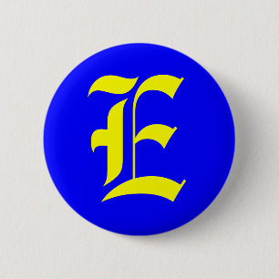 E - OUD ENGELS RONDE BUTTON 5,7 CM