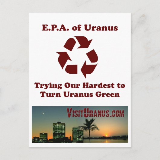 E.P.A. van Uranus Briefkaart (Voorkant)
