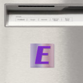 E paarse monogram magneet (Insitu (Vaatwasser))