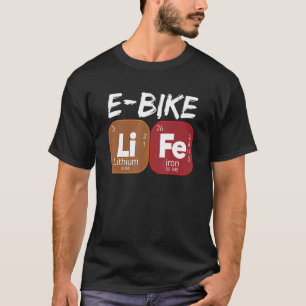 E Periodieke elektrische aandrijvingsfietsen met e T-shirt