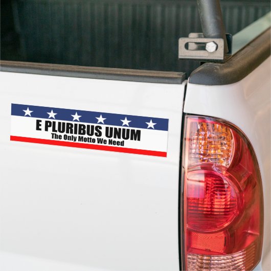 E Pluribus Unum bumper sticker (Op Truck)
