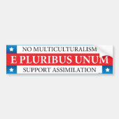 E Pluribus Unum Bumpersticker (Voorkant)