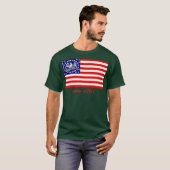 E PLURIBUS UNUM BURGEROORLOG REGIMENTSVLAG T-SHIRT (Voorkant volledig)