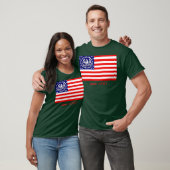 E PLURIBUS UNUM BURGEROORLOG REGIMENTSVLAG T-SHIRT (Unisex)