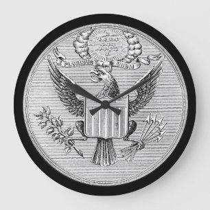 E Pluribus Unum Clock Grote Klok