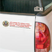 E PLURIBUS UNUM is onze motto! Bumpersticker (Op Truck)