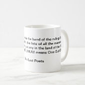 E Pluribus unum Koffiemok (Voorkant rechts)