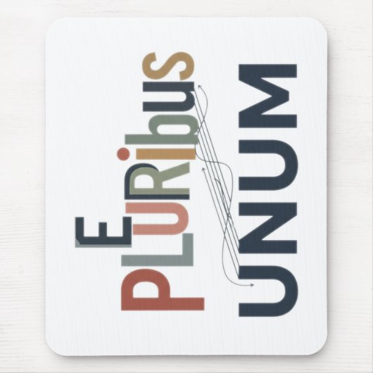 E Pluribus Unum - Ontwerp voor Eenheid Muismat (Voorkant)