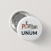 E Pluribus Unum - Ontwerp voor Eenheid Ronde Button 3,2 Cm (Voorkant /achterkant)
