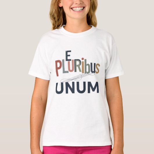 E Pluribus Unum - Ontwerp voor Eenheid T-shirt (Voorkant)