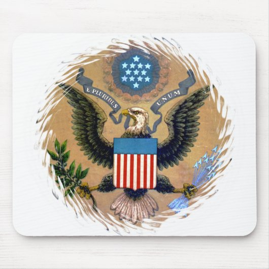 E Pluribus Unum Patriotic United States of America Muismat (Voorkant)