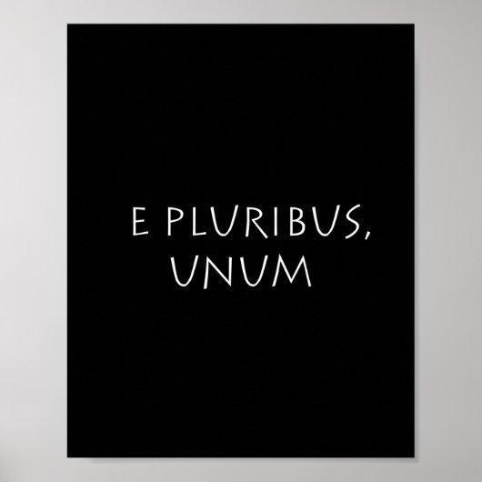 E pluribus unum poster (Voorkant)