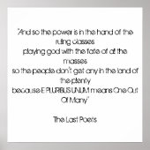 E Pluribus Unum Poster (Voorkant)