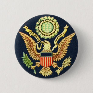 E pluribus unum ronde button 5,7 cm