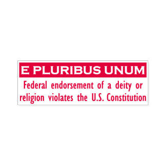 E PLURIBUS UNUM Stempel - Rood/Groot