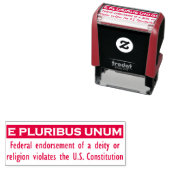 E PLURIBUS UNUM stempel - Rood/Klein (In situ)