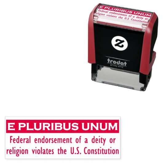 E PLURIBUS UNUM stempel - Rood/Klein (In situ)