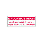 E PLURIBUS UNUM stempel - Rood/Klein (Design)