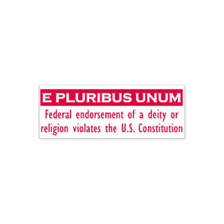 E PLURIBUS UNUM stempel - Rood/Klein
