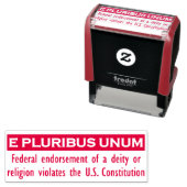 E PLURIBUS UNUM Stempel - Rood/Medium (In situ)
