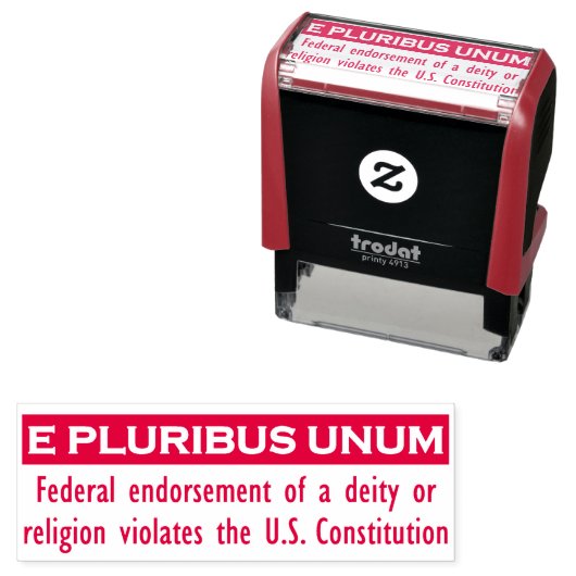 E PLURIBUS UNUM Stempel - Rood/Medium (In situ)
