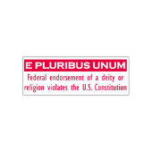 E PLURIBUS UNUM Stempel - Rood/Medium (Design)