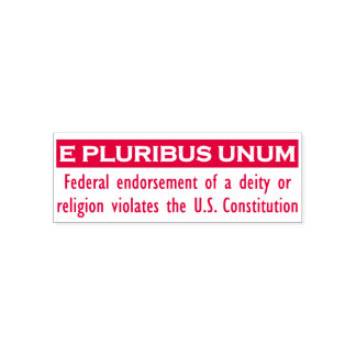 E PLURIBUS UNUM Stempel - Rood/Medium