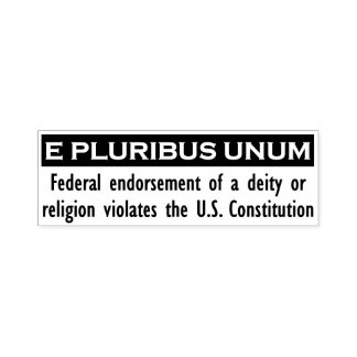 E PLURIBUS UNUM Stempel - Zwart/Groot