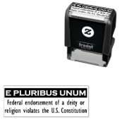E PLURIBUS UNUM Stempel - Zwart/Klein (In situ)
