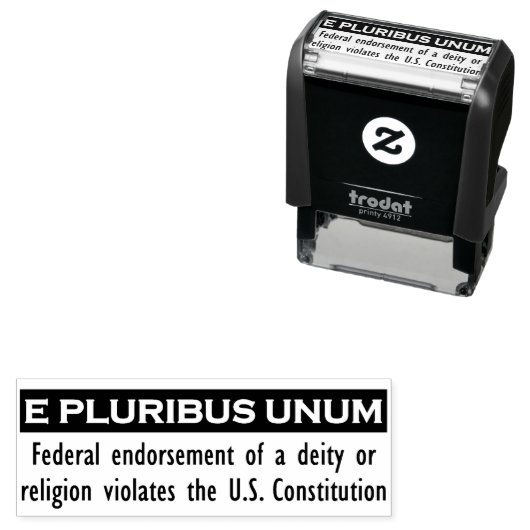 E PLURIBUS UNUM Stempel - Zwart/Klein (In situ)