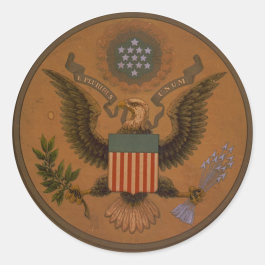  E pluribus unum zegel (Voorkant)