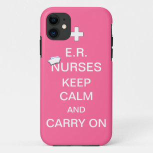 E.R. Verpleegkundigen houden Pet kalm+Verpleegster Case-Mate iPhone Case