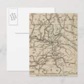 E regio Washington Idaho Briefkaart (Voorkant / Achterkant)