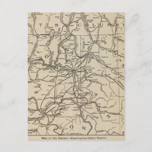 E regio Washington Idaho Briefkaart