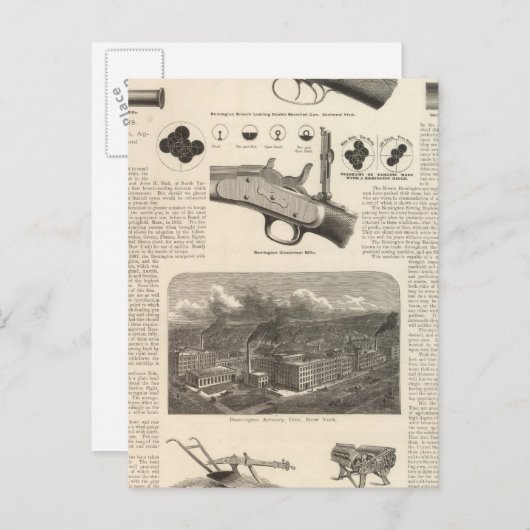 E Remington en Sons Briefkaart (Voorkant / Achterkant)