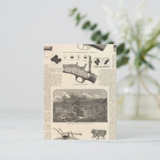 E Remington en Sons Briefkaart (Staand voorkant)