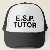 E.S.P. TUTOR leukste slogan vrachtwagenhoed Trucker Pet (Voorkant)
