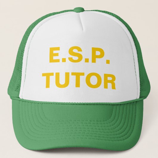 E.S.P. Tutor Trucker Hat Trucker Pet (Voorkant)
