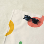 e: Schattigee groene octopus speelt Oud met rood P Strandlaken (In situ)