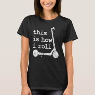 E Scooter Kick Elektronisch T-shirt