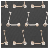 E-Scooter Patterned Cream en Zwart Stof (Close Up)