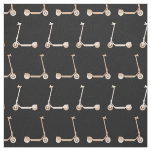 E-Scooter Patterned Cream en Zwart Stof
