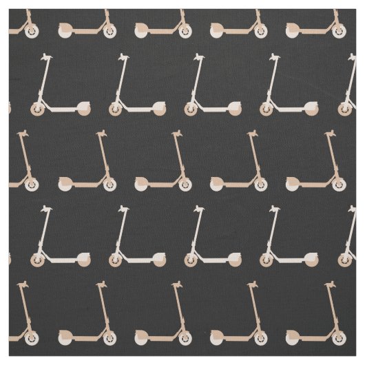 E-Scooter Patterned Cream en Zwart Stof (Swatch)