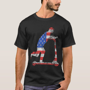 E Scooter USA American Electric Scooter Driver Sco T-shirt